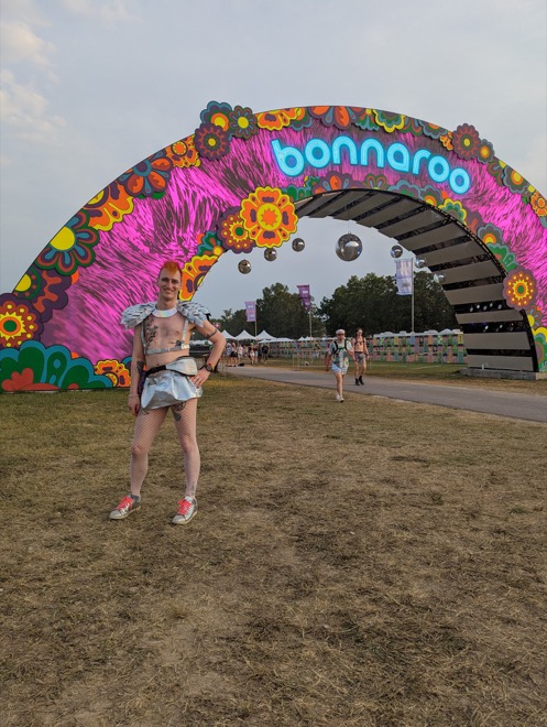me, in a festival fit at Bonnaroo